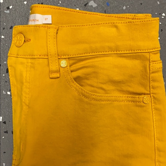 Mustard Yellow Tory Burch Jeans - Picture 8 of 9